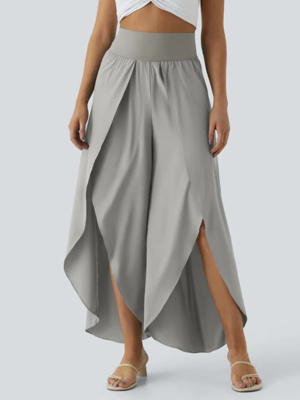 Halara Breezeful Flowy Open Front Palazzo Pant